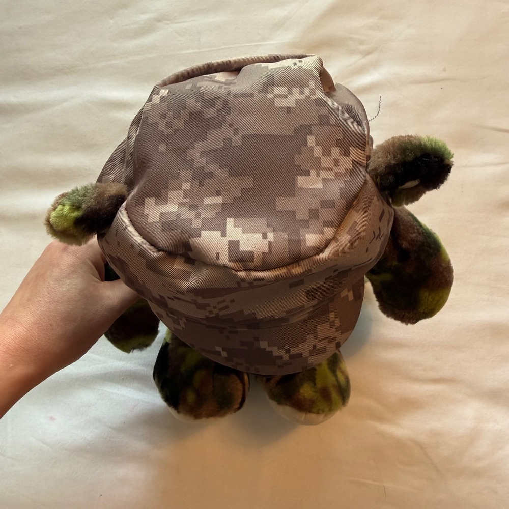 Build-A-Bear Camo Teddy Bear with Digital Camouflage Hat Military Plush 16 inch - Picture 8 of 9